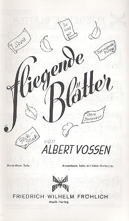Vorderes Coverbild Fliegende Blätter