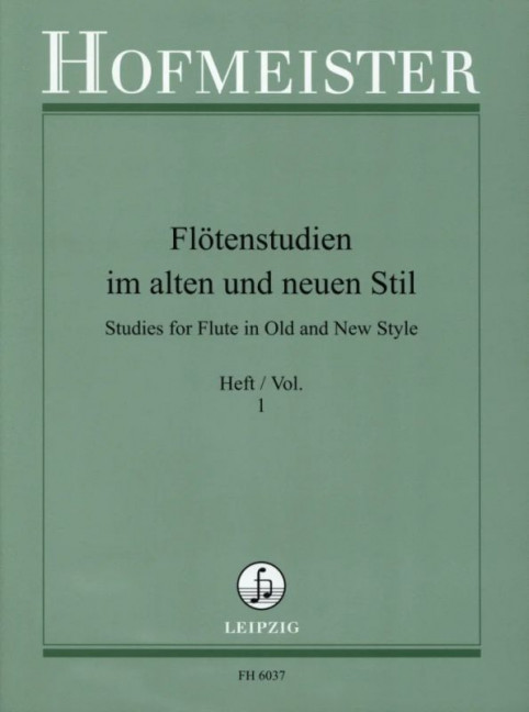 Vorderes Coverbild Flötenstudien im alten und neuen Stil Band 1