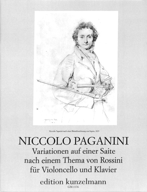 Vorderes Coverbild Variationen auf einer Saite nach einem Thema von Rossini