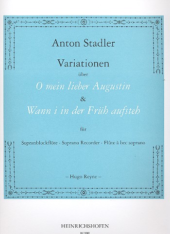 Vorderes Coverbild Variationen über 'O mein lieber Augustin' und über Wann i in der Früh