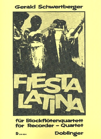 Vorderes Coverbild Fiesta latina für 4 Blockfllöten