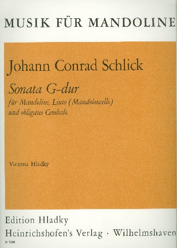 Vorderes Coverbild SONATA G-DUR FUER MANDOLINE,