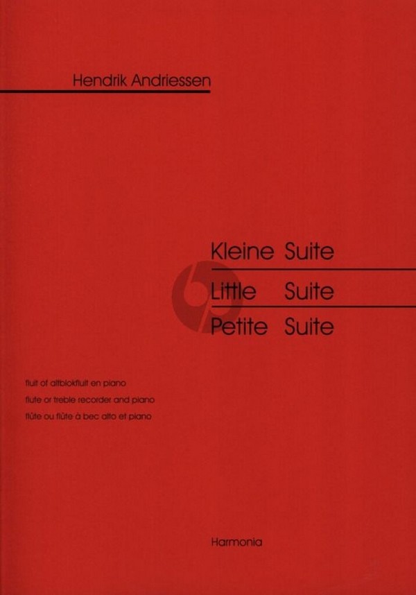 Vorderes Coverbild Kleine Suite für Altblockflöte