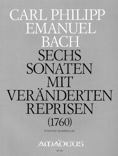Vorderes Coverbild 6 Sonaten Wq50 mit veränderten Reprisen