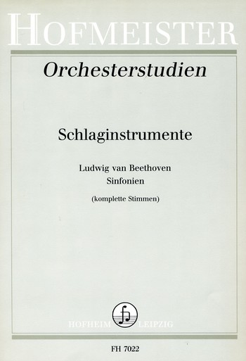 Vorderes Coverbild Orchesterstudien Schlaginstrumente