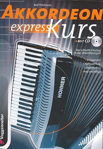 Vorderes Coverbild Akkordeon-Express-Kurs (+CD)