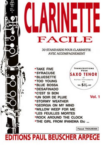 Vorderes Coverbild Clarinette facile vol.1:30 standards