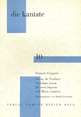 Vorderes Coverbild Lecons de Ténèbres Troisième Lecon