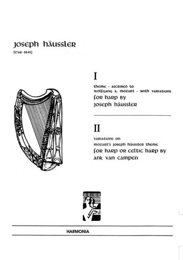 Vorderes Coverbild Theme with variations for harp