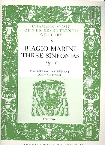 Vorderes Coverbild Three sinfonias op.1