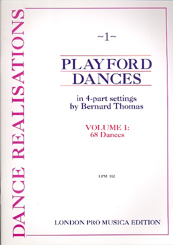 Vorderes Coverbild Playford Dances vol.1: 68 Dances 