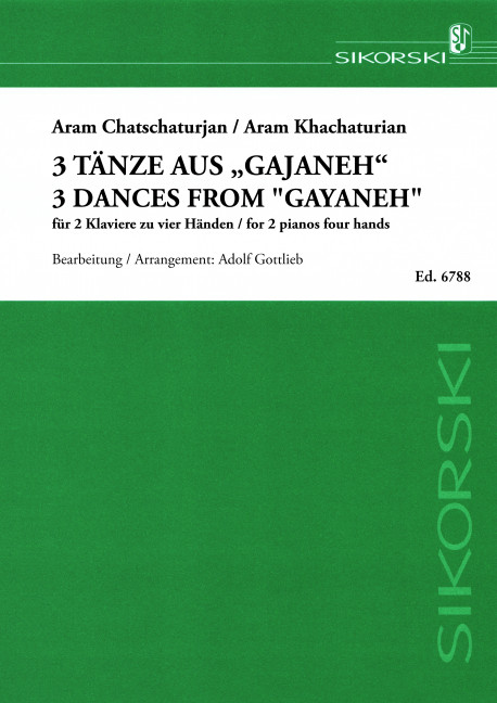 Vorderes Coverbild 3 Tänze aus "Gajaneh"