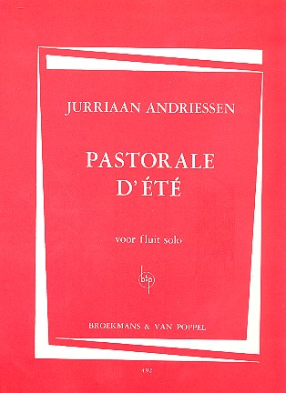 Vorderes Coverbild Pastorale d'été voor fluit solo