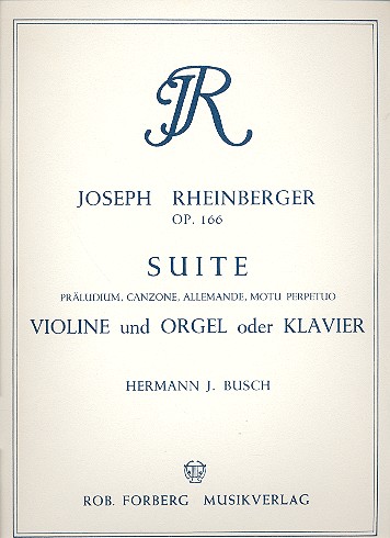 Vorderes Coverbild Suite c-Moll op.166 für Violine