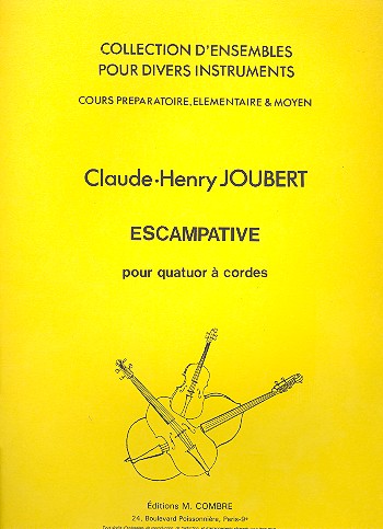 Vorderes Coverbild Escampative pour 4 violons