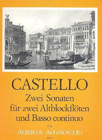 Vorderes Coverbild 2 Sonaten für 2 Altblockflöten