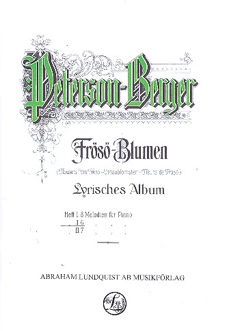Vorderes Coverbild Frösöblomster op.16 vol.2