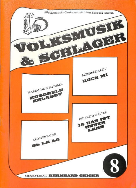 Vorderes Coverbild Volksmusik und Schlager Band 8