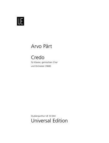 Vorderes Coverbild Credo für Klavier, Chor und