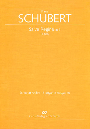 Vorderes Coverbild Salve Regina B-Dur D106