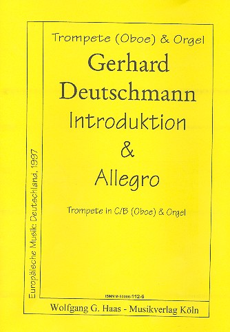 Vorderes Coverbild Introduktion und Allegro für