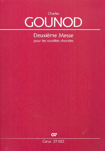 Vorderes Coverbild Messe Nr.2 pour les sociétés chorales