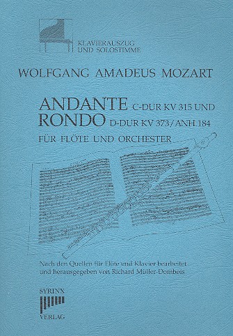 Vorderes Coverbild Andante C-Dur KV315  und Rondo D-Dur KV373 anh.184