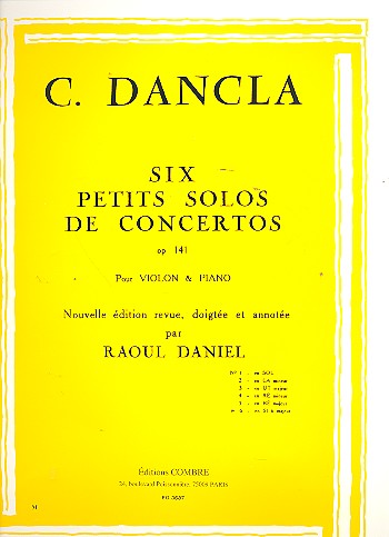 Vorderes Coverbild Petit solo de concerto si b majeur op.141 no.6
