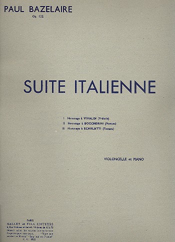 Vorderes Coverbild Suite italienne op.122