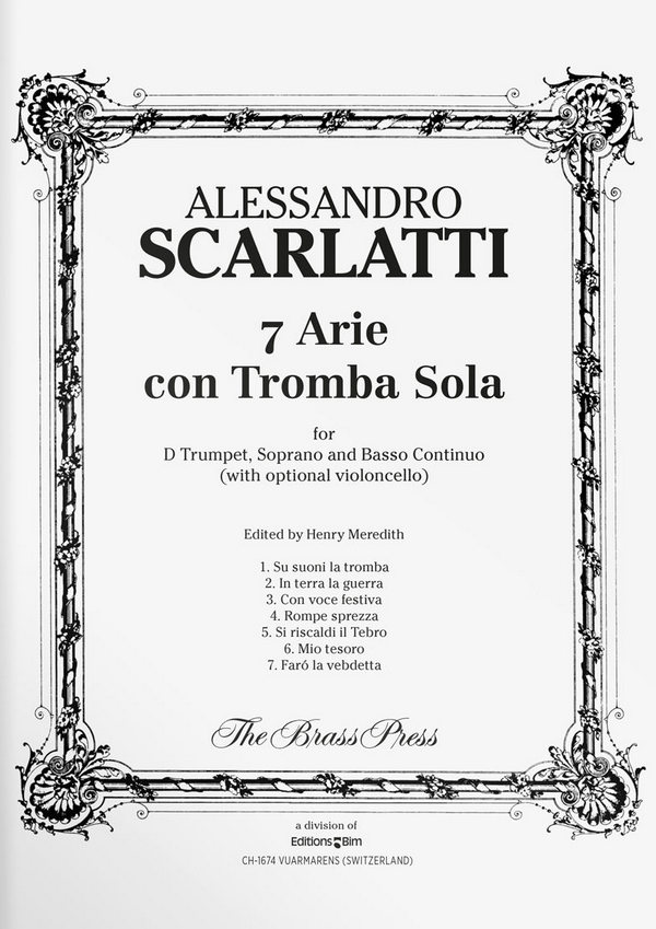 Vorderes Coverbild 7 arie con tromba sola 