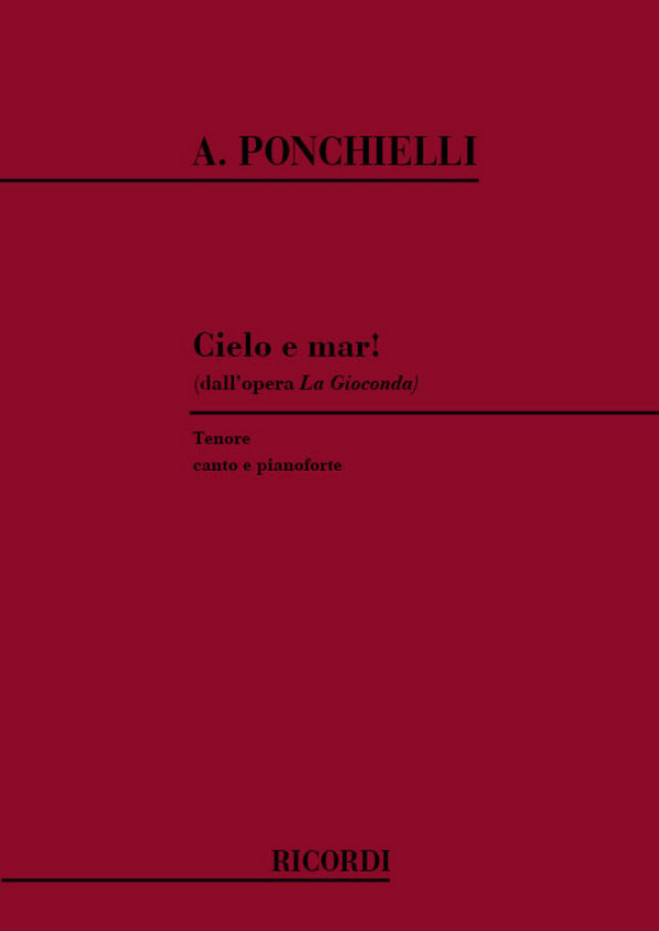 Vorderes Coverbild Cielo e mar per tenore e pianoforte