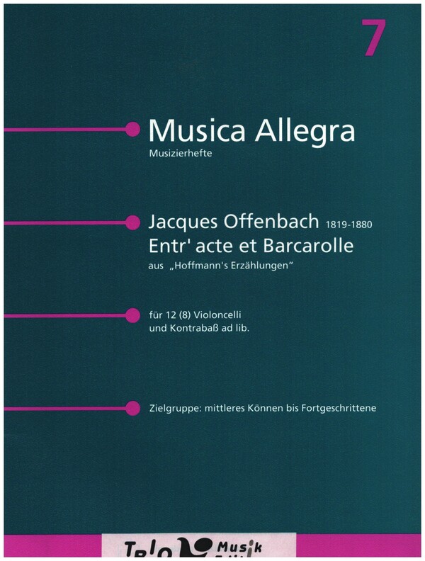 Vorderes Coverbild Entr'acte et Barcarolle für 12 (8) Violoncelli
