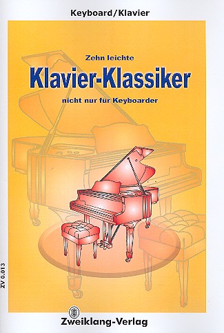Vorderes Coverbild 10 leichte Klavier-Klassiker nicht