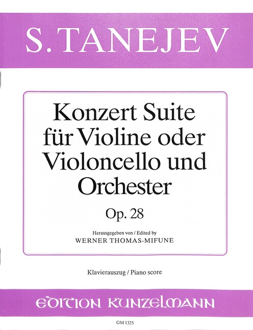 Vorderes Coverbild Konzertsuite op.28