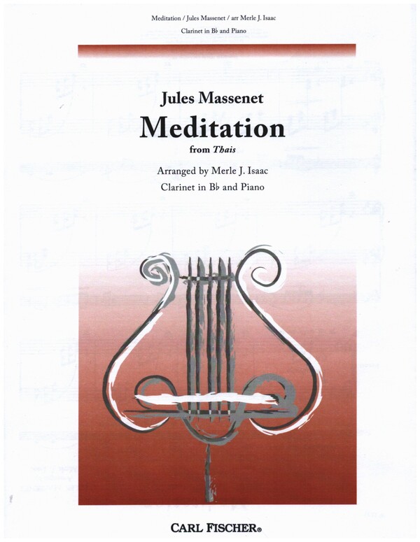 Vorderes Coverbild Meditation from Thais for clarinet