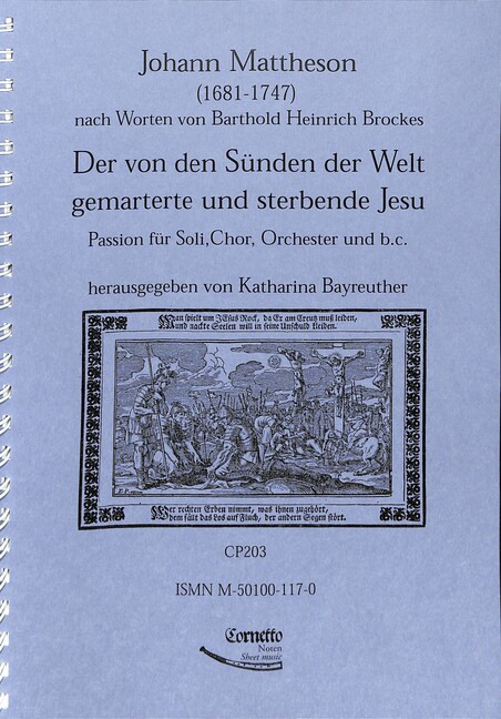 Vorderes Coverbild Der von den Sünden der Welt gemarterte und sterbende Jesu