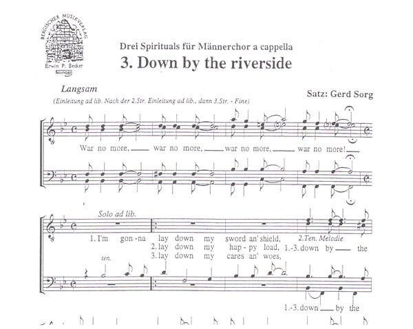 Vorderes Coverbild DOWN BY THE RIVERSIDE SPIRITUAL