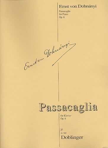 Vorderes Coverbild Passacaglia op.6