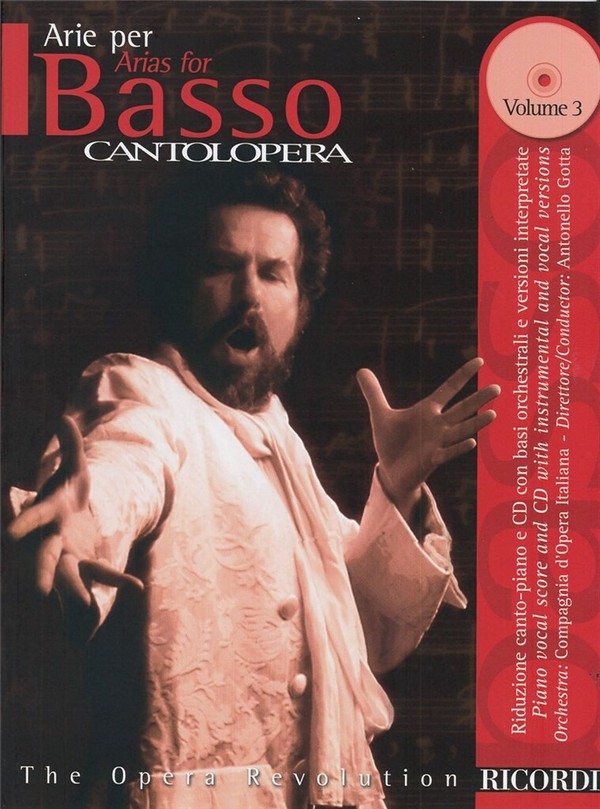 Vorderes Coverbild Arias for basso vol.3 (+CD) for basso