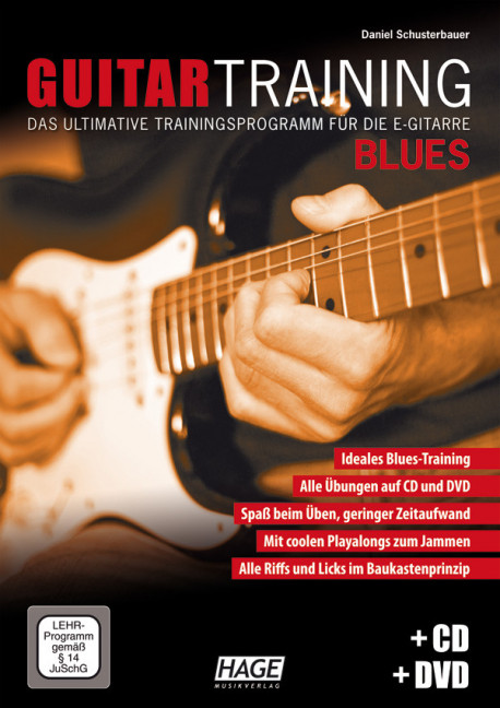 Vorderes Coverbild Guitar Training Blues (+CD +DVD):