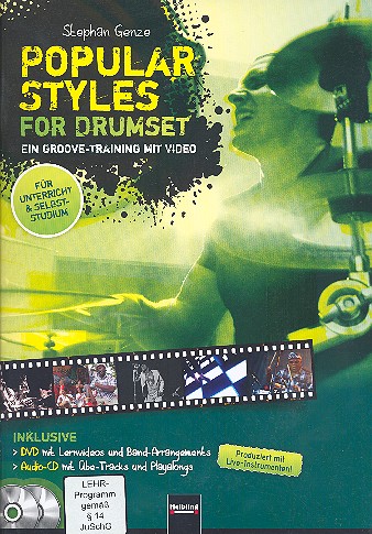 Vorderes Coverbild Popular Styles (+DVD +CD): for drum set