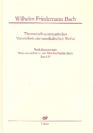 Vorderes Coverbild Bach-Repertorium Band 2 Werkverzeichnis von
