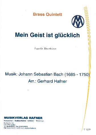 Vorderes Coverbild Mein Geist ist glücklich für 2 Trompeten,