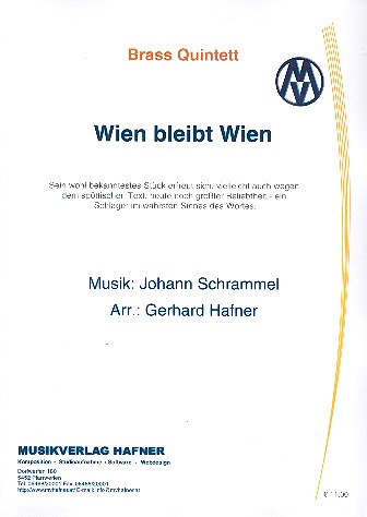 Vorderes Coverbild Wien beibt Wien für 2 Trompeten,