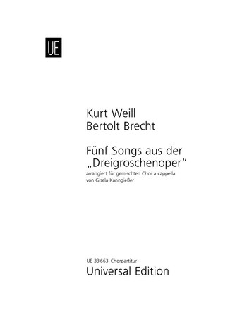 Vorderes Coverbild 5 Songs aus der Dreigroschenoper