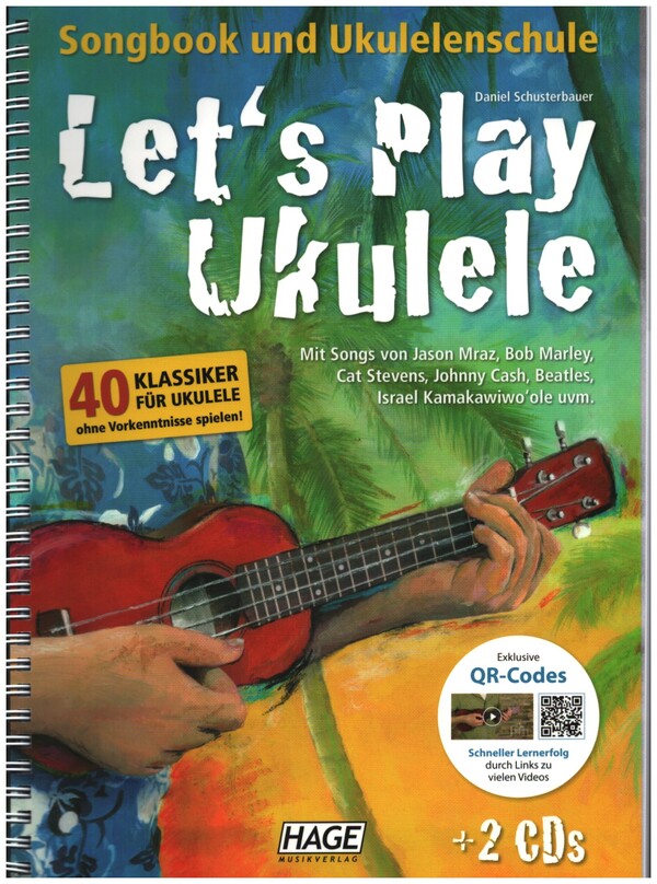 Vorderes Coverbild Let's play Ukulele (+2 CD's und +QR Codes)