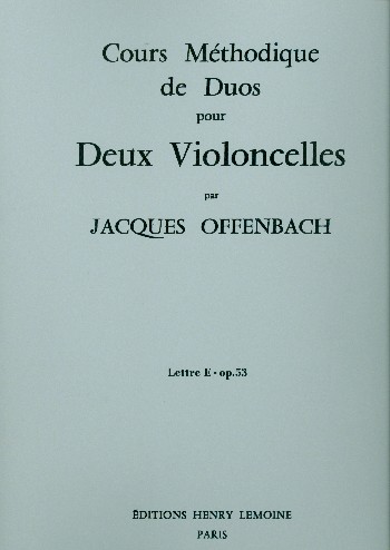 Vorderes Coverbild Cours méthodique de duos op.53