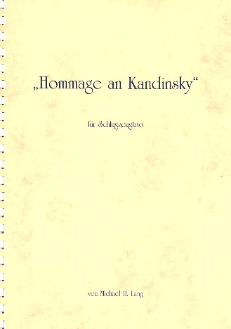 Vorderes Coverbild Hommage an Kandinsky für 3 Schlagzeuge