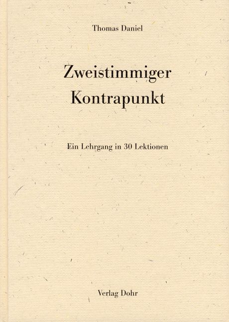 Vorderes Coverbild Zweistimmiger Kontrapunkt ein Lehrgang