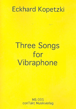 Vorderes Coverbild 3 Songs für Vibraphon